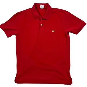 Brooks Brothers Red Performance Polo Shirt Men's Size Medium Slim Fit Cotton